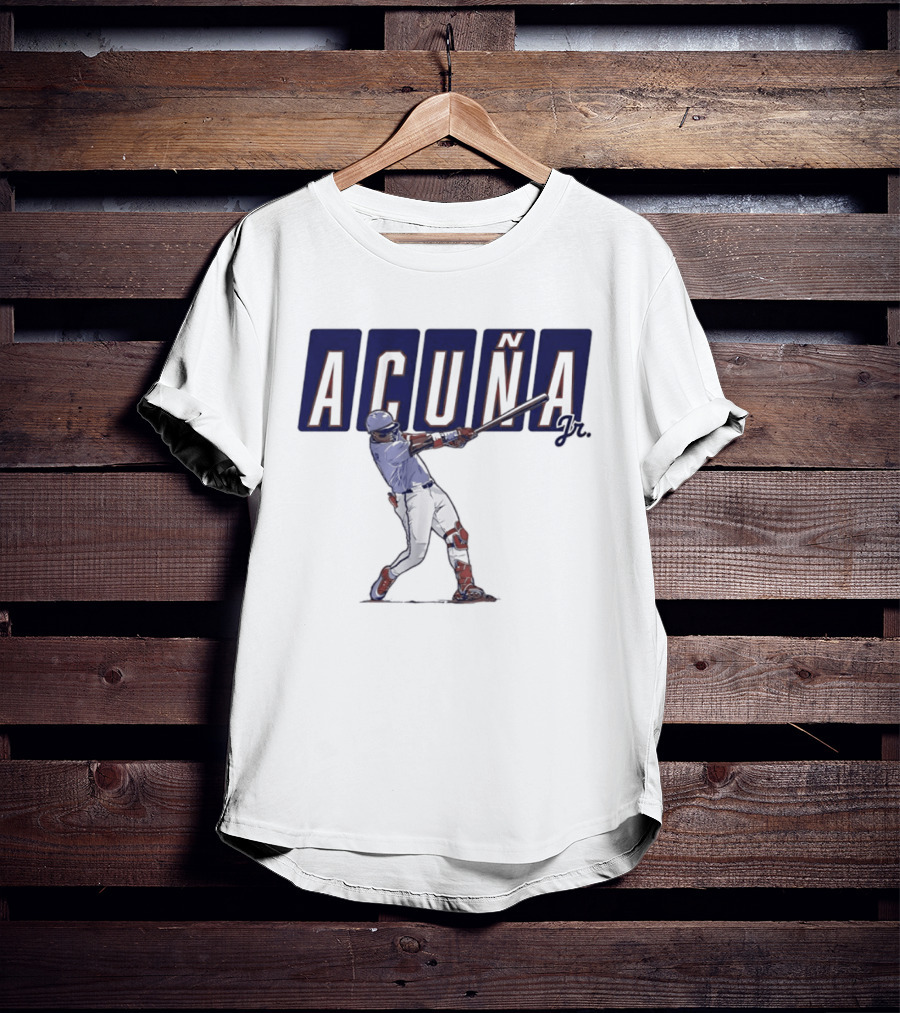 Ronald Acuña Jr Swinging Atlanta Braves Baseball Star T-Shirt