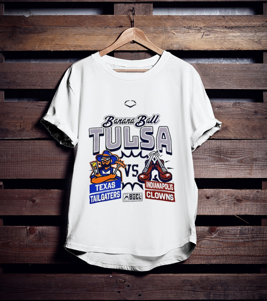 Banana Ball Tulsa Texas Tailgaters Vs Indianapolis Clowns T-Shirt