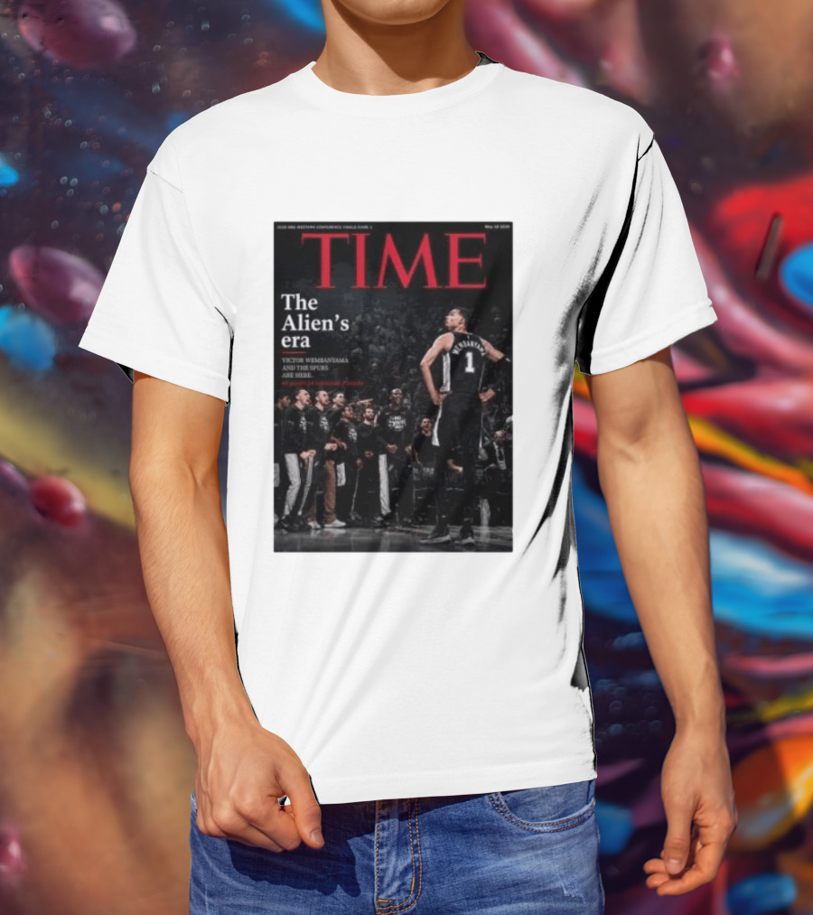 Victor Wembanyama The Alien's Era Time Spurs T-Shirt