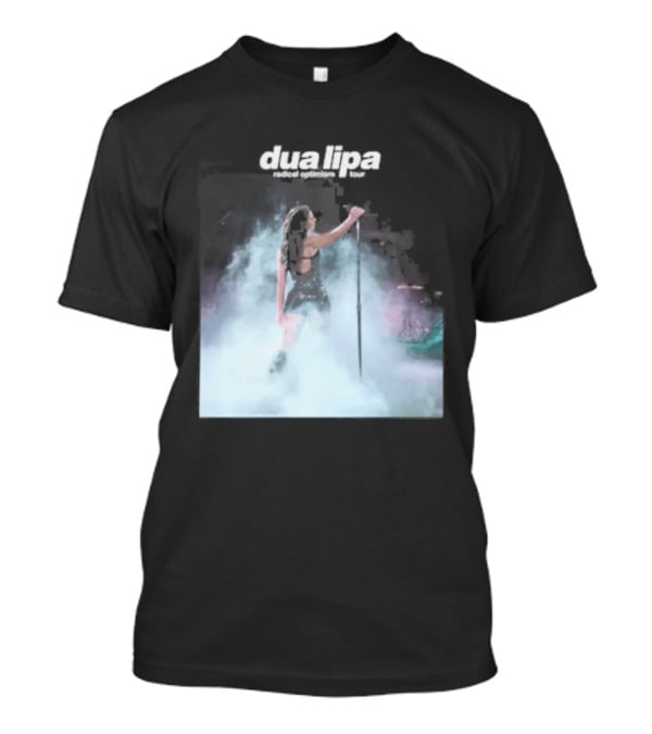 Dua Lipa Round Neck Abstract Pastel Aura T-Shirt