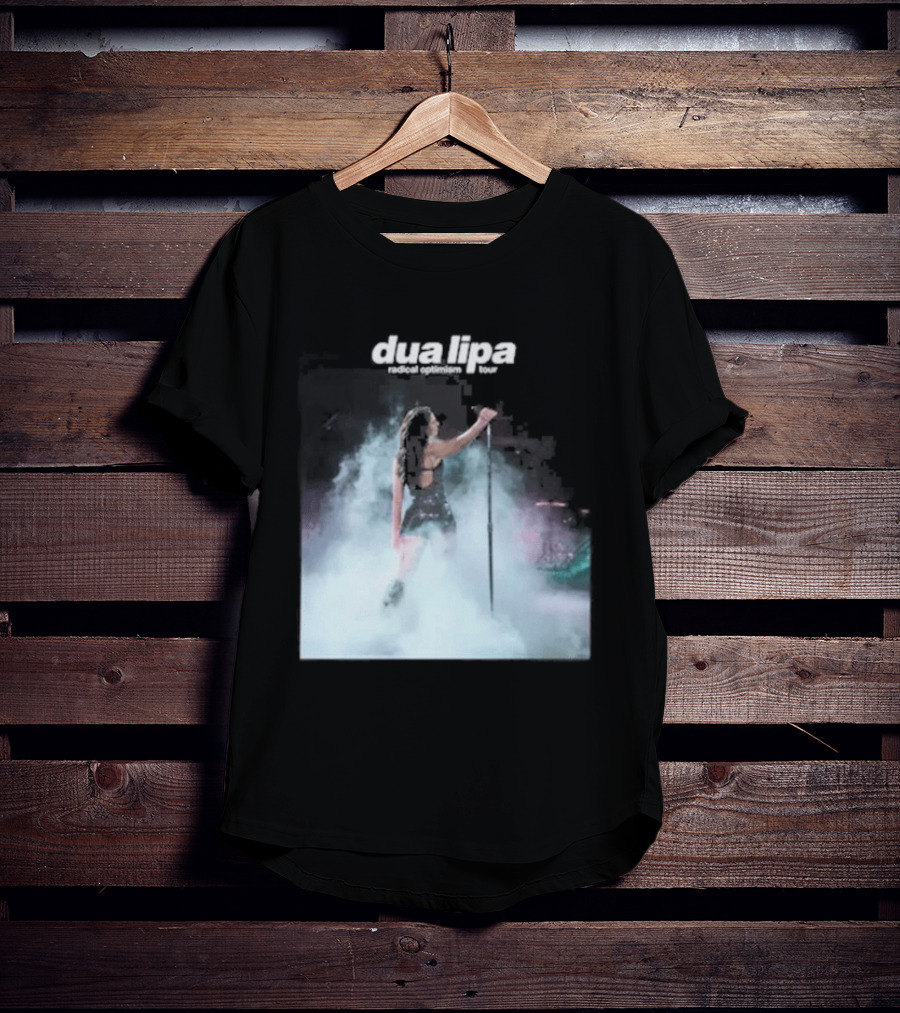 Dua Lipa Round Neck Abstract Pastel Aura T-Shirt