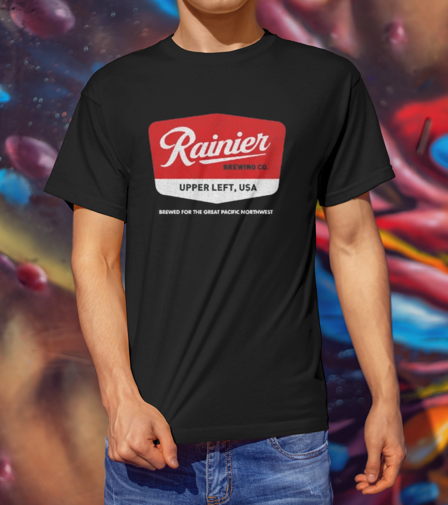 Rainier Brewing Co Upper Left USA Pacific Northwest T-Shirt