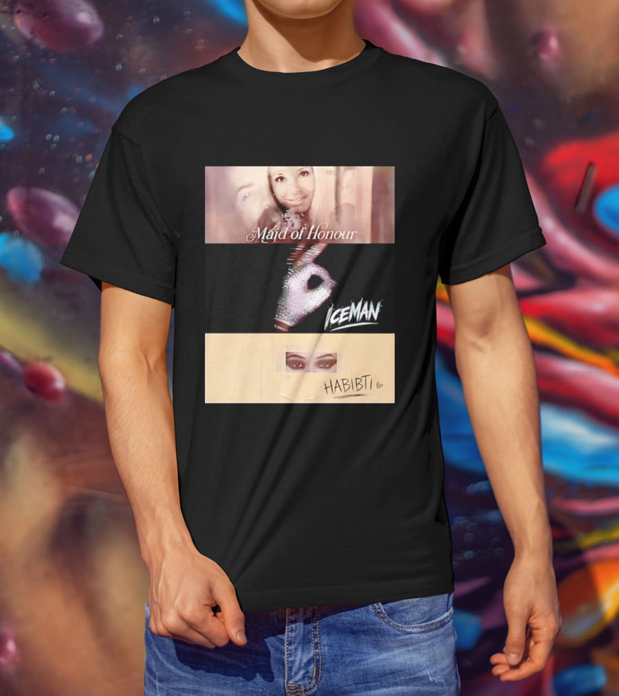 Maid Of Honour Iceman Habibti Mashup With Glove And Portraits T-Shirt