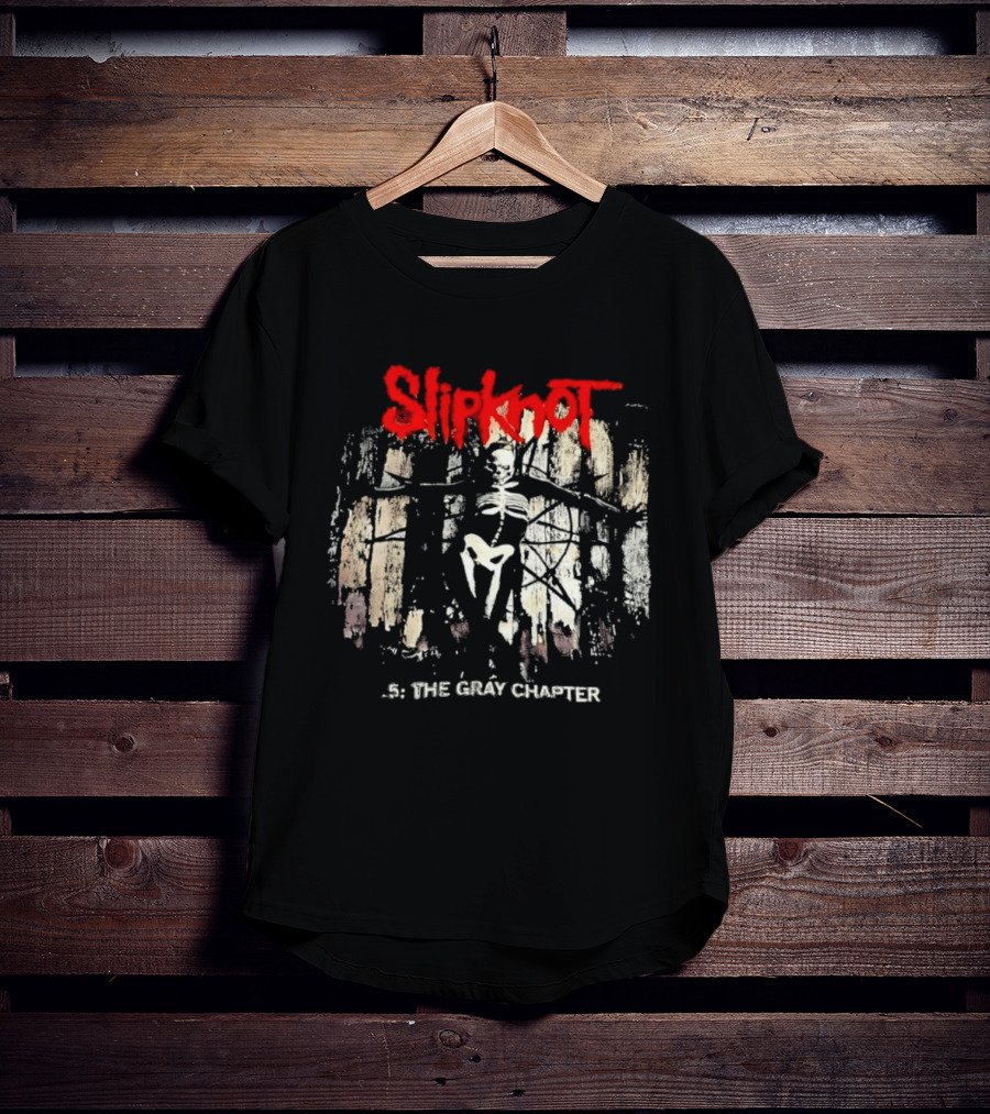 Slipknot Skull Skeleton 5 The Gray Chapter T-Shirt