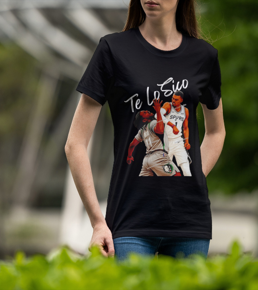 San Antonio Spurs Basketball Te Lo Sico Wemby Elbow Reid T-Shirt