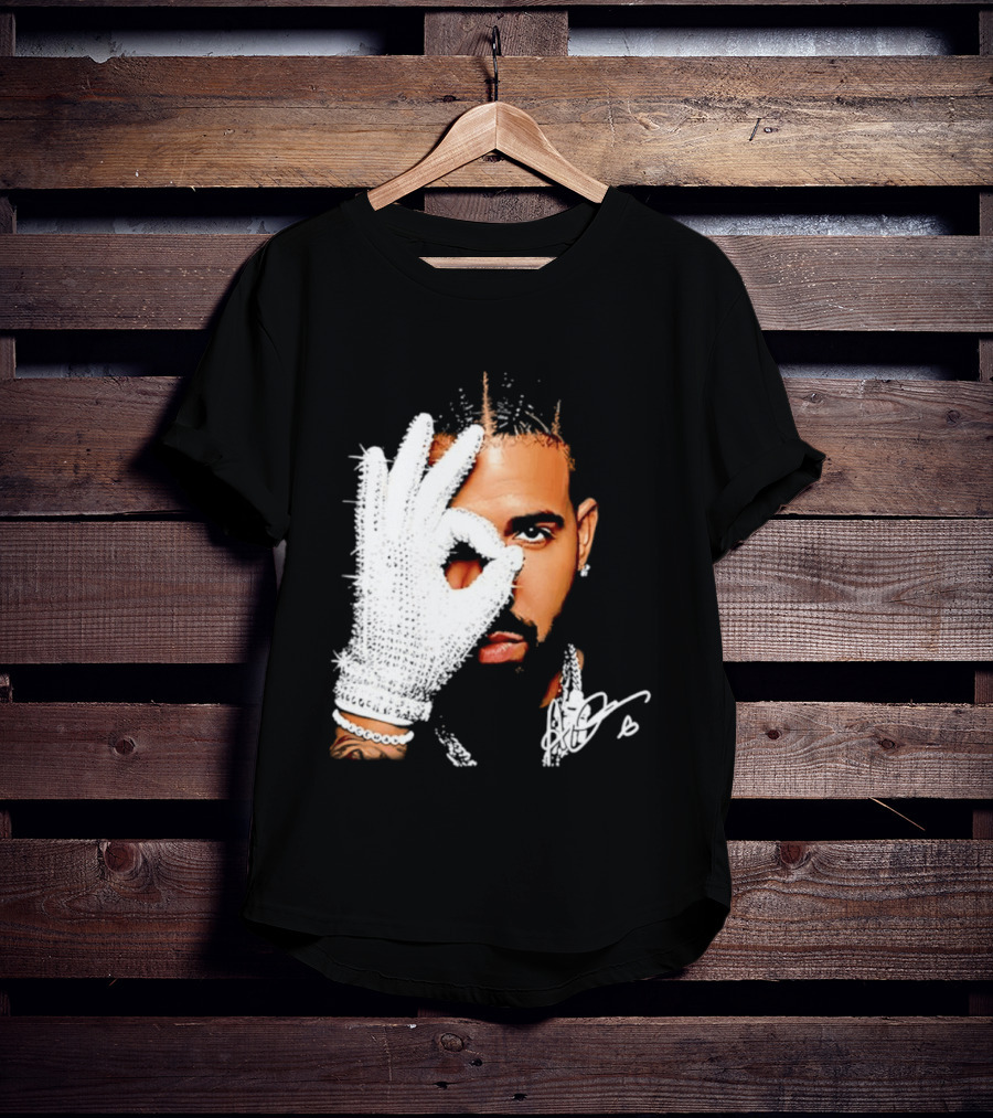 The Iceman Drake Rhinestone Glove T-Shirt
