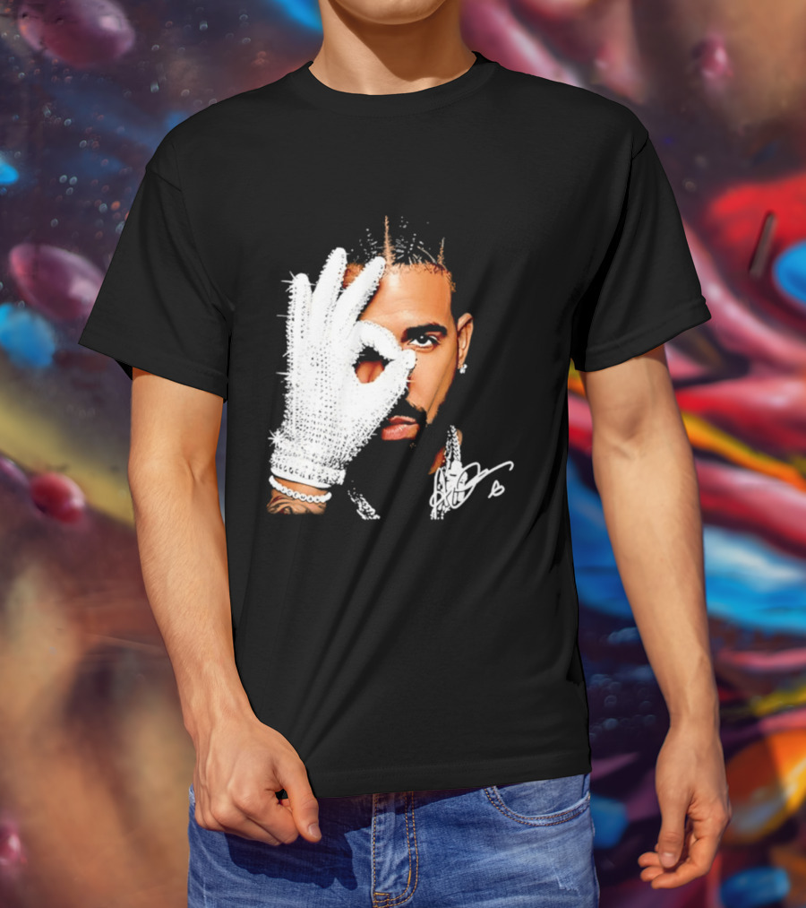 The Iceman Drake Rhinestone Glove T-Shirt