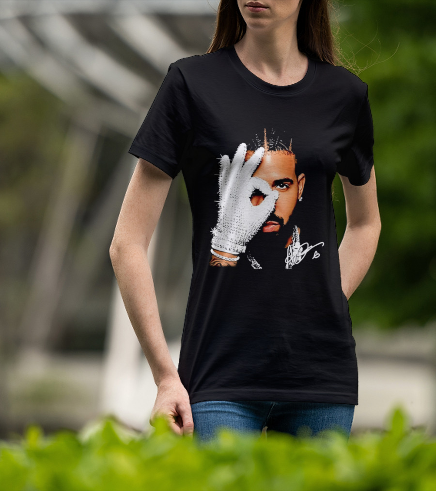 The Iceman Drake Rhinestone Glove T-Shirt