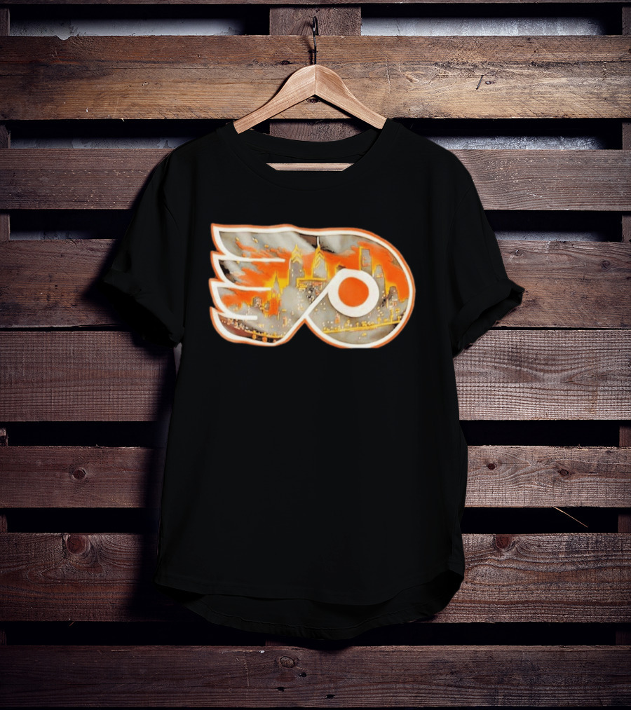 Philadelphia Flyers City Skyline NHL Hockey 2026 T-Shirt