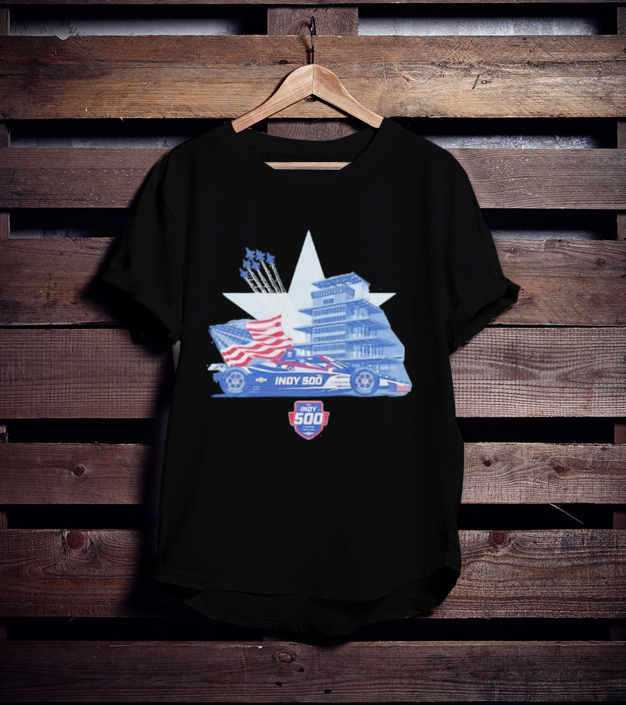 Need For Speed Indy 500 American Flag 2026 Racing Event T-Shirt