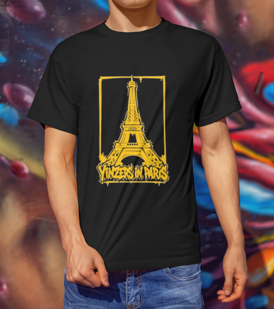 Pittsburgh Steelers Yinzers In Paris Eiffel Tower 2026 T-Shirt