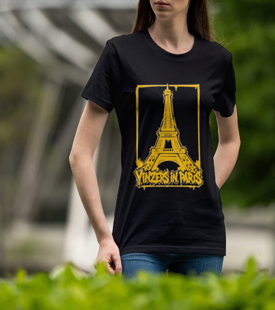 Pittsburgh Steelers Yinzers In Paris Eiffel Tower 2026 T-Shirt