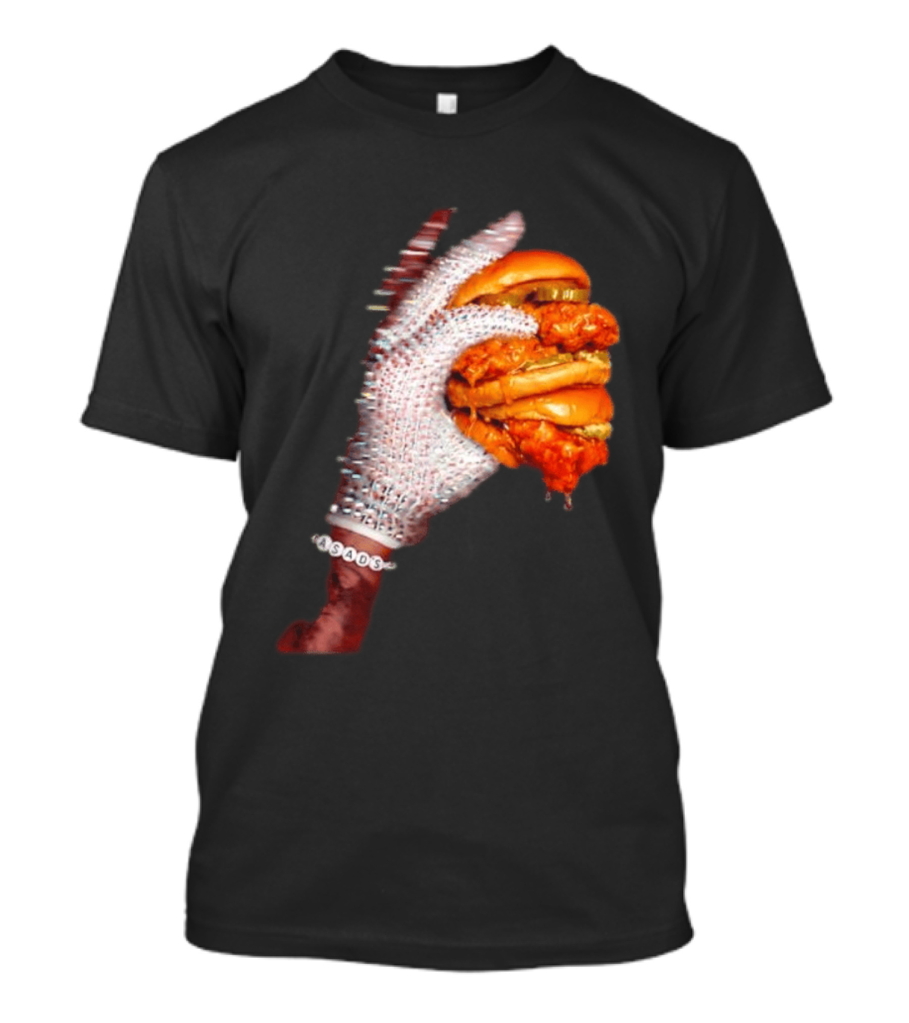 Shiny Gloves With Iceman Dreke Chicken Burger Meme T-Shirt