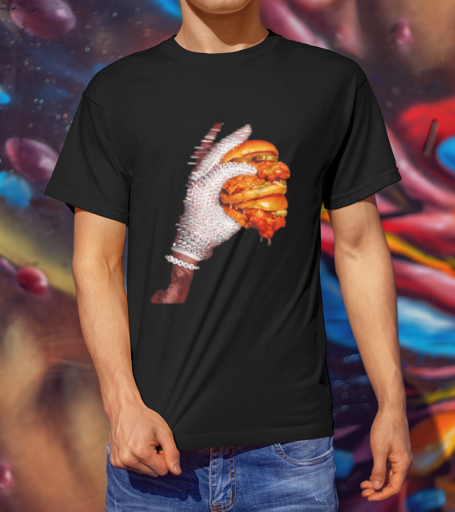 Shiny Gloves With Iceman Dreke Chicken Burger Meme T-Shirt