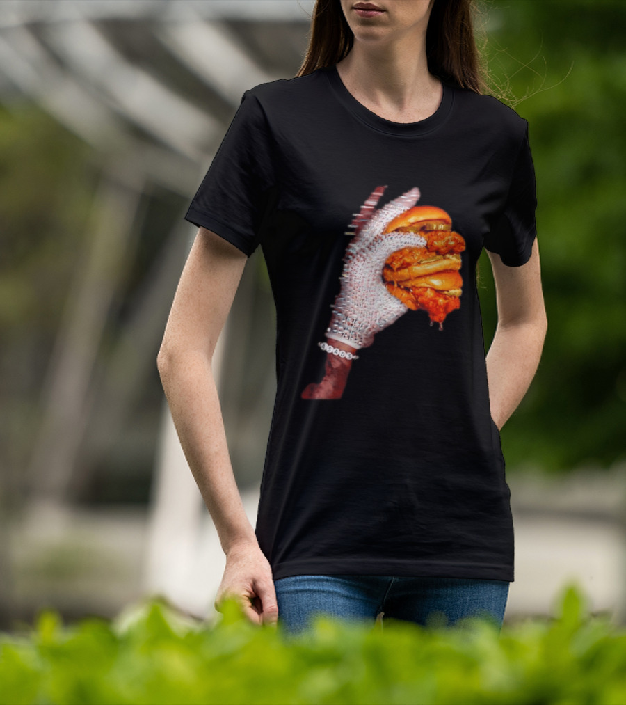 Shiny Gloves With Iceman Dreke Chicken Burger Meme T-Shirt