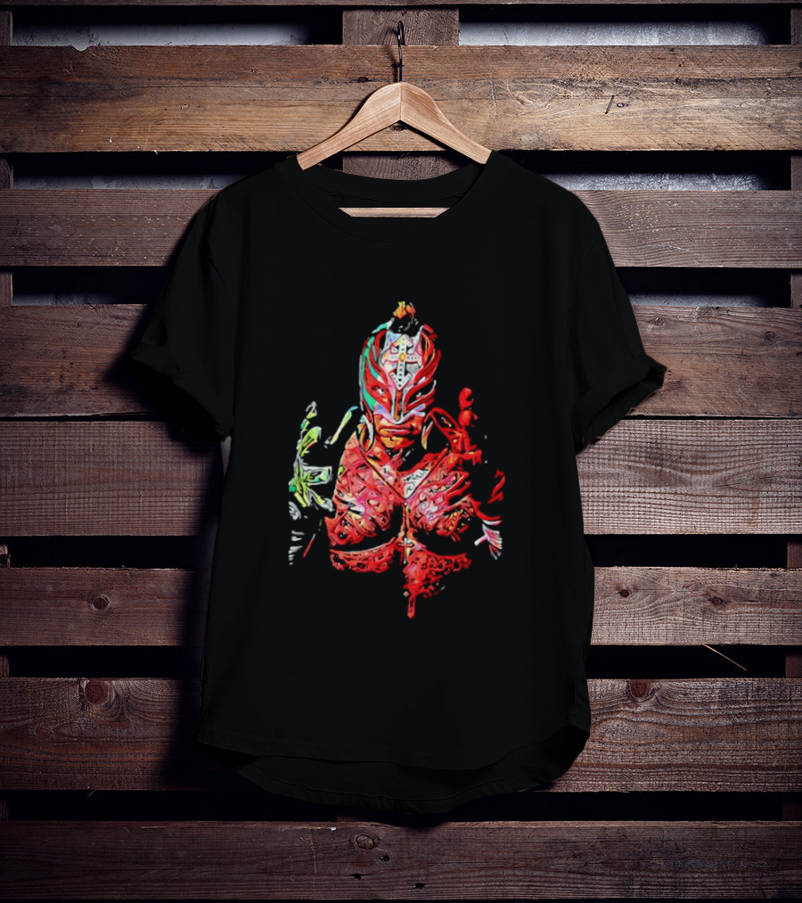 Rey Mysterio Vibrant Luchador Mask T-Shirt