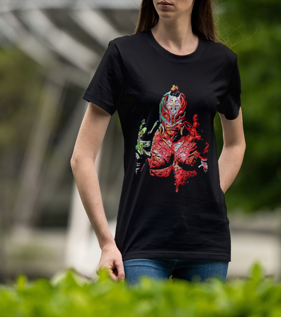 Rey Mysterio Vibrant Luchador Mask T-Shirt