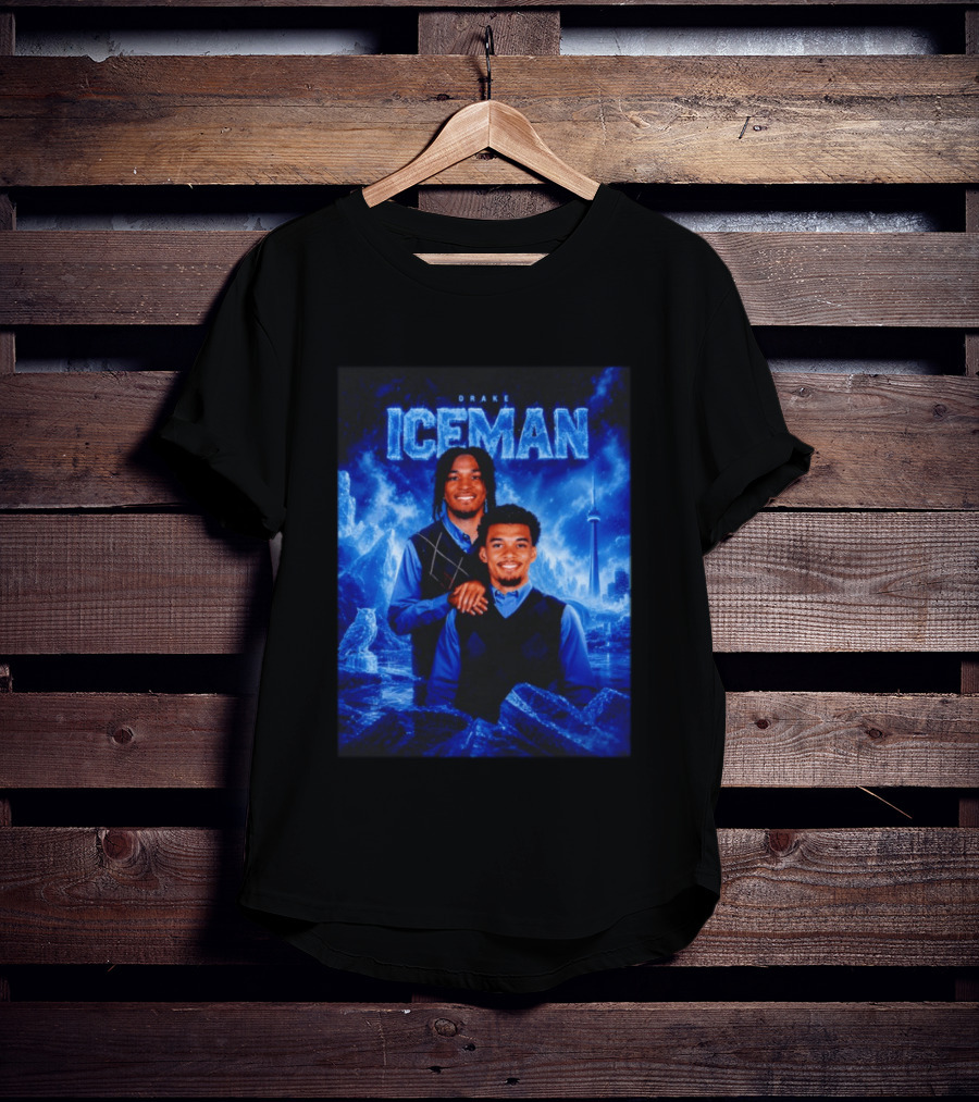 Drake Iceman Brothers Victor Wembanyama Stephon Castle Basketball Toronto Skyline T-Shirt