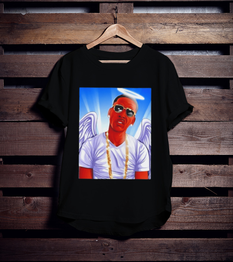 Young Dolph Angel Wings Halo Hip Hop Rap T-Shirt