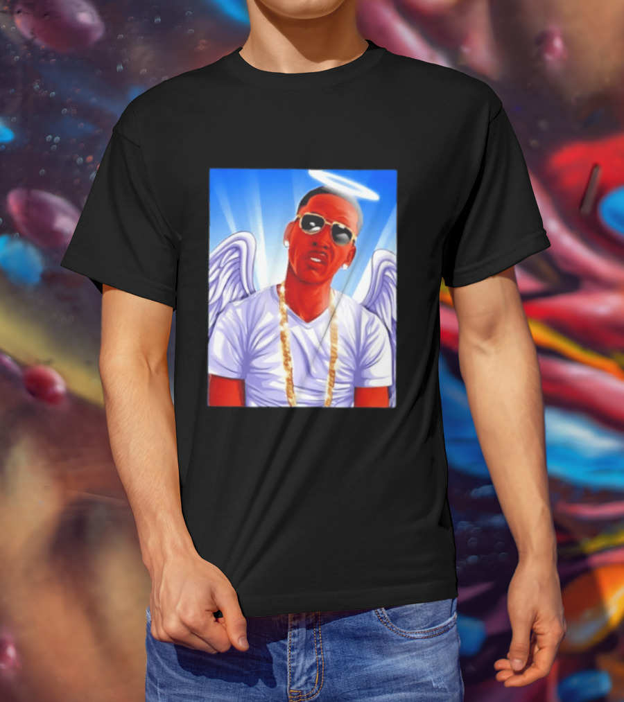 Young Dolph Angel Wings Halo Hip Hop Rap T-Shirt