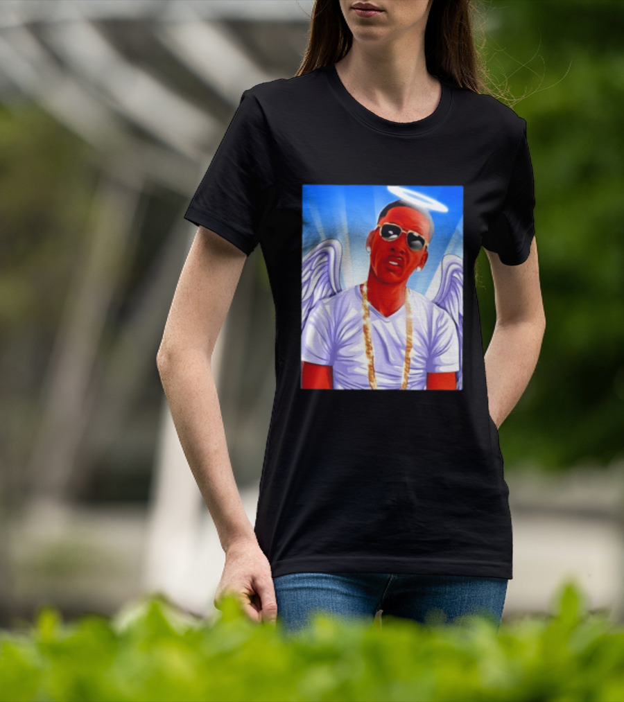 Young Dolph Angel Wings Halo Hip Hop Rap T-Shirt