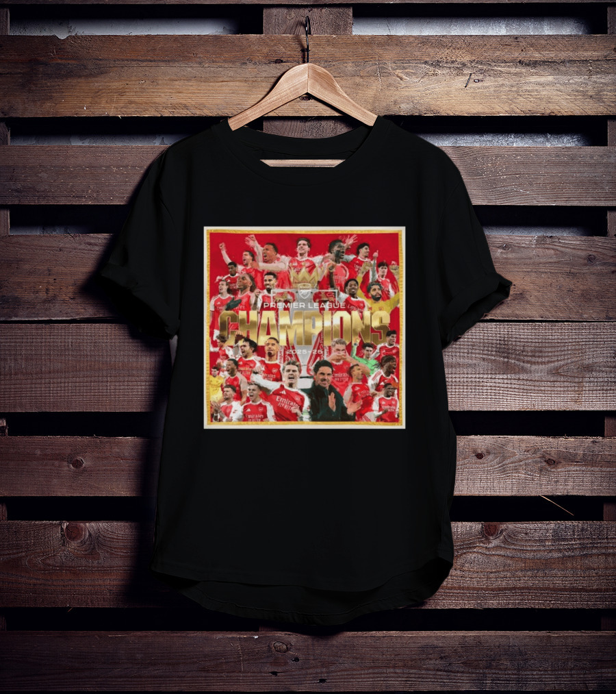 Arsenal Premier League Champions 2025 2026 Victory Celebration T-Shirt