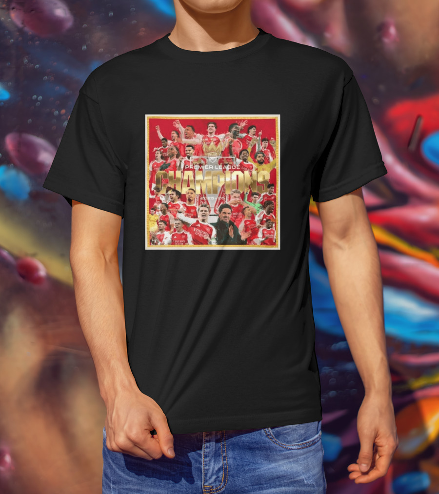 Arsenal Premier League Champions 2025 2026 Victory Celebration T-Shirt