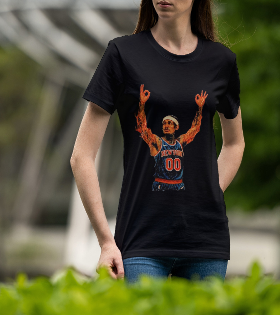 New York Knicks Ben Stiller MSG Game 1 Basketball Jersey 00 T-Shirt