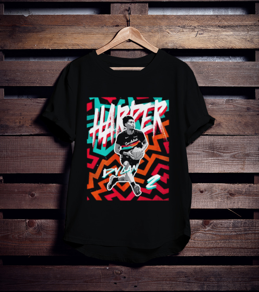 Dylan Harper San Antonio Spurs 2 NBA Fiesta T-Shirt