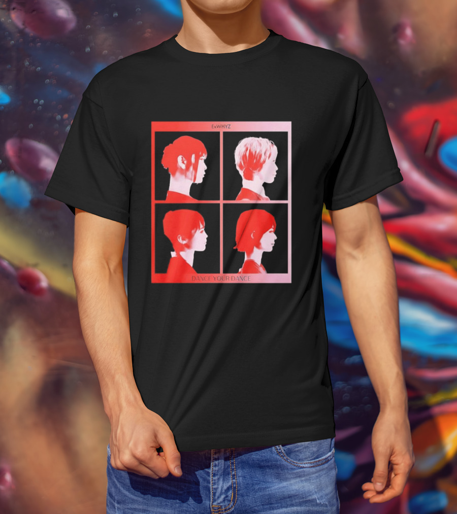 Exwhyz Dance Your Dance Four Profiles Red Frame T-Shirt