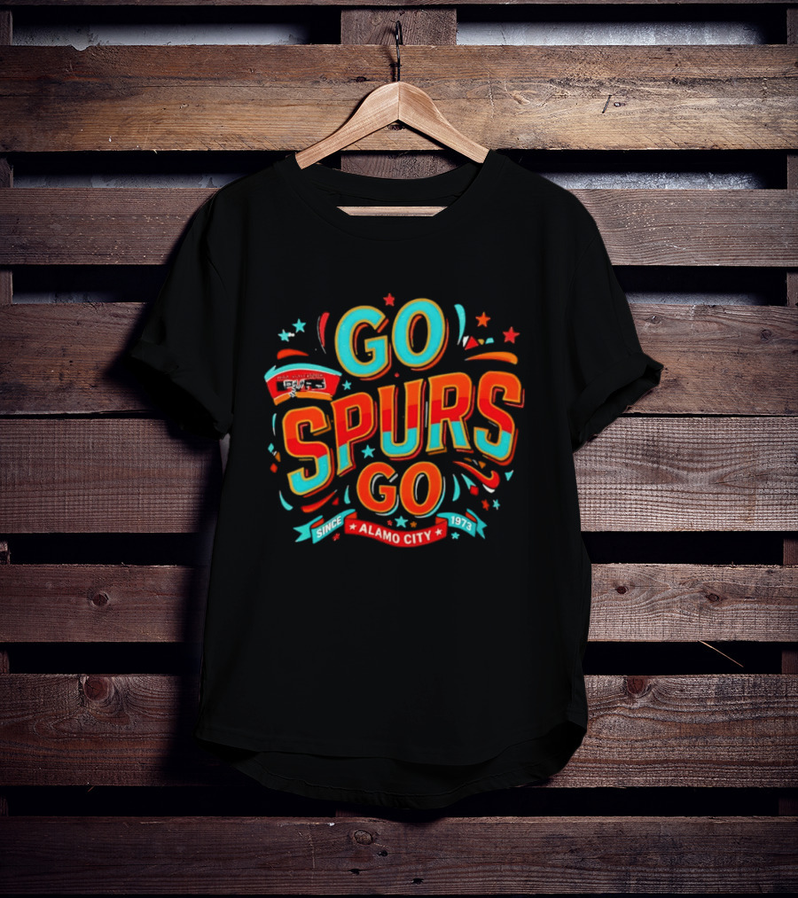 San Antonio Spurs Go Spurs Go Alamo City Since 1973 Celebration T-Shirt