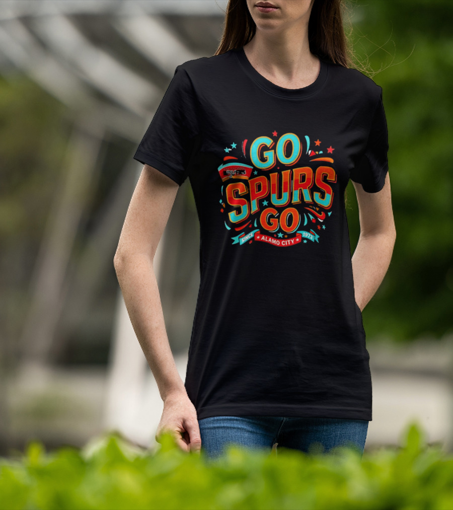 San Antonio Spurs Go Spurs Go Alamo City Since 1973 Celebration T-Shirt