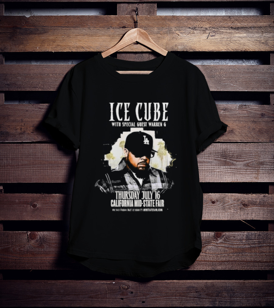 Ice Cube With Special Guest Warren G Thursday July 7 Thunder Valley Casino Resort T-Shirt