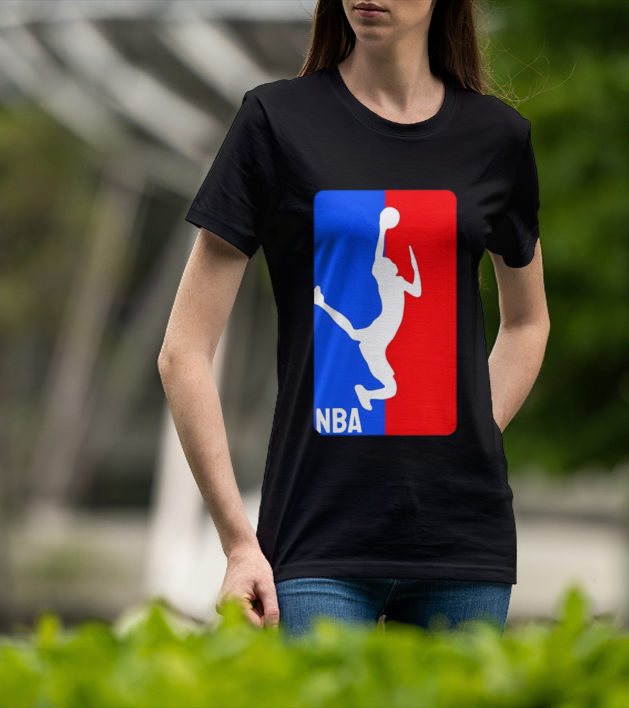 NBA Basketball 2026 Dunk Silhouette Red Blue T-Shirt