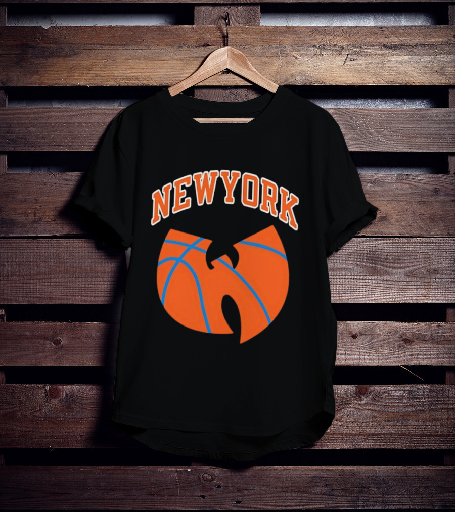 New York Basketball Wu Tang Clan Iconic Sports Fusion T-Shirt