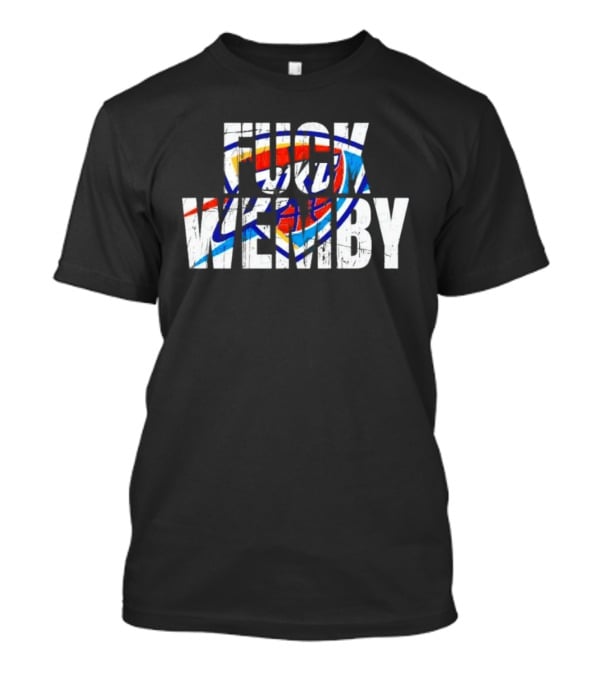 OKC Thunder Text Logo Overlay Wemby T-Shirt