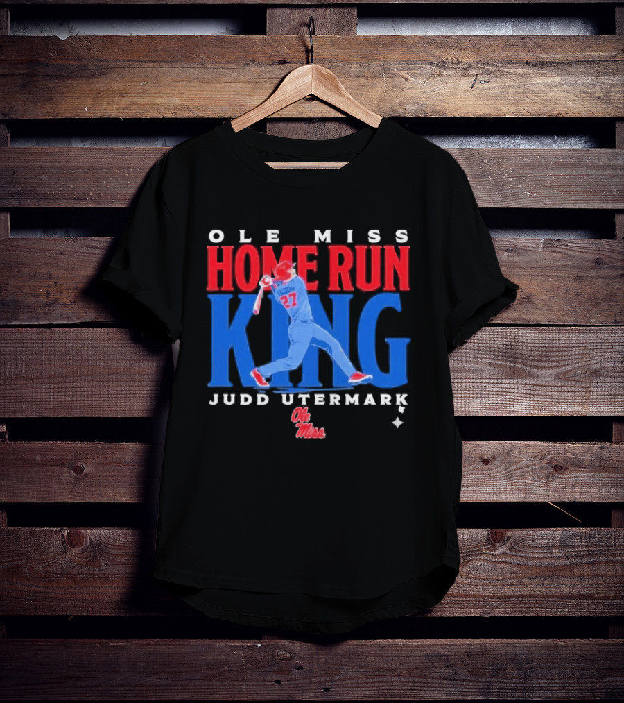 Ole Miss Home Run King Judd Utermark 27 T-Shirt