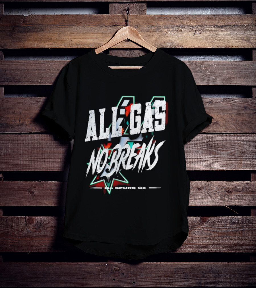 San Antonio Spurs All Gas No Breaks NBA 2023 T-Shirt