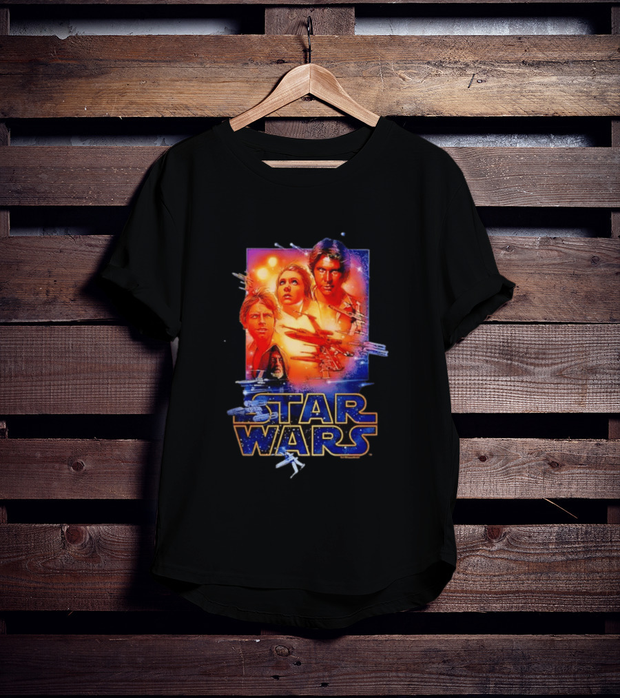 Star Wars A New Hope Rebel Luke Leia Han Solo Darth Vader T-Shirt