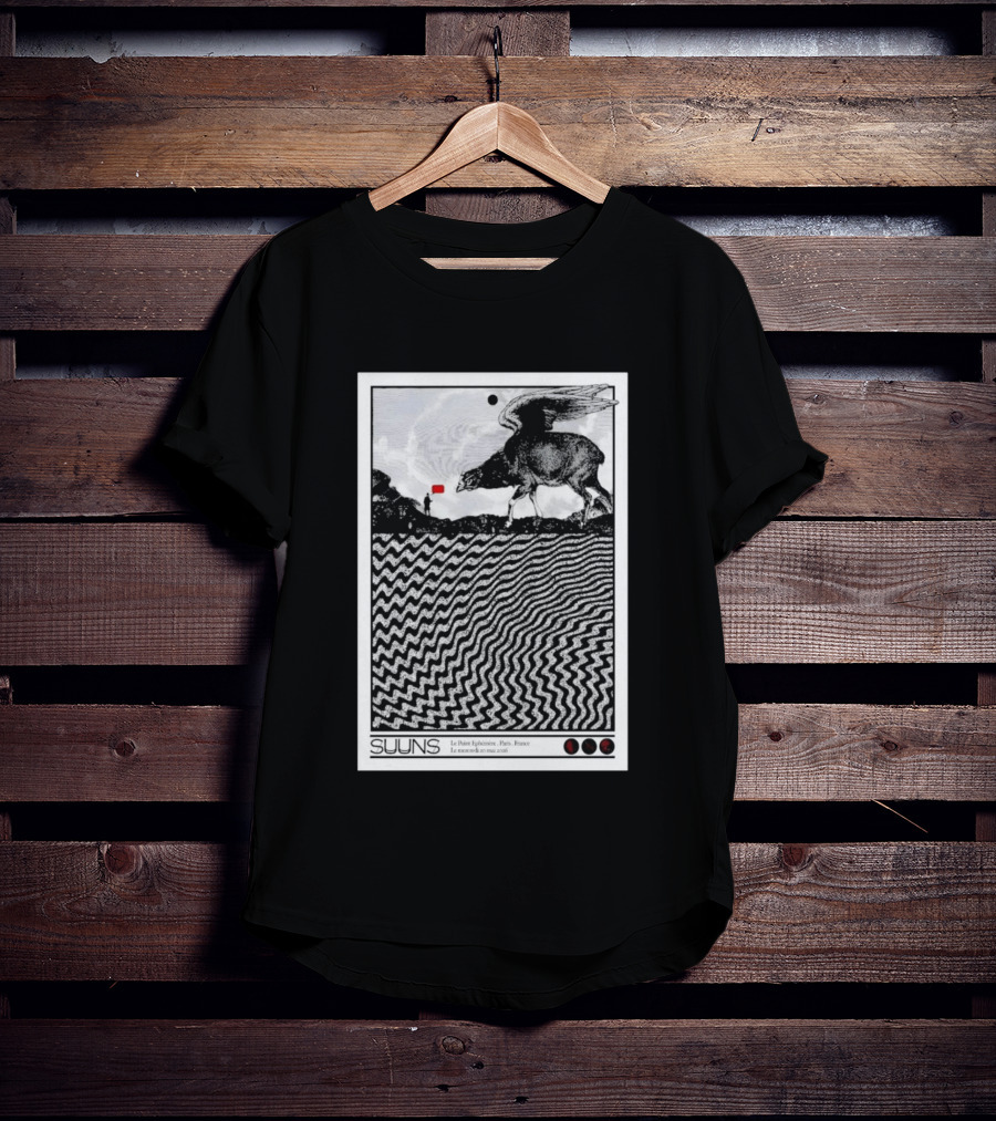 SUUNS Le Point Ephémère Paris France 20 Mai 2026 Winged Creature Landscape T-Shirt