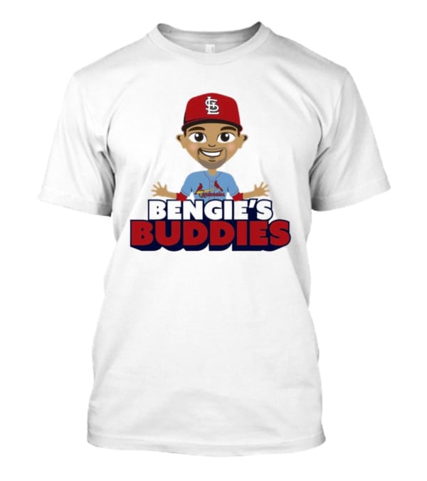 Bengie's Buddies Cardenales StL Baseball Red Cap T-Shirt