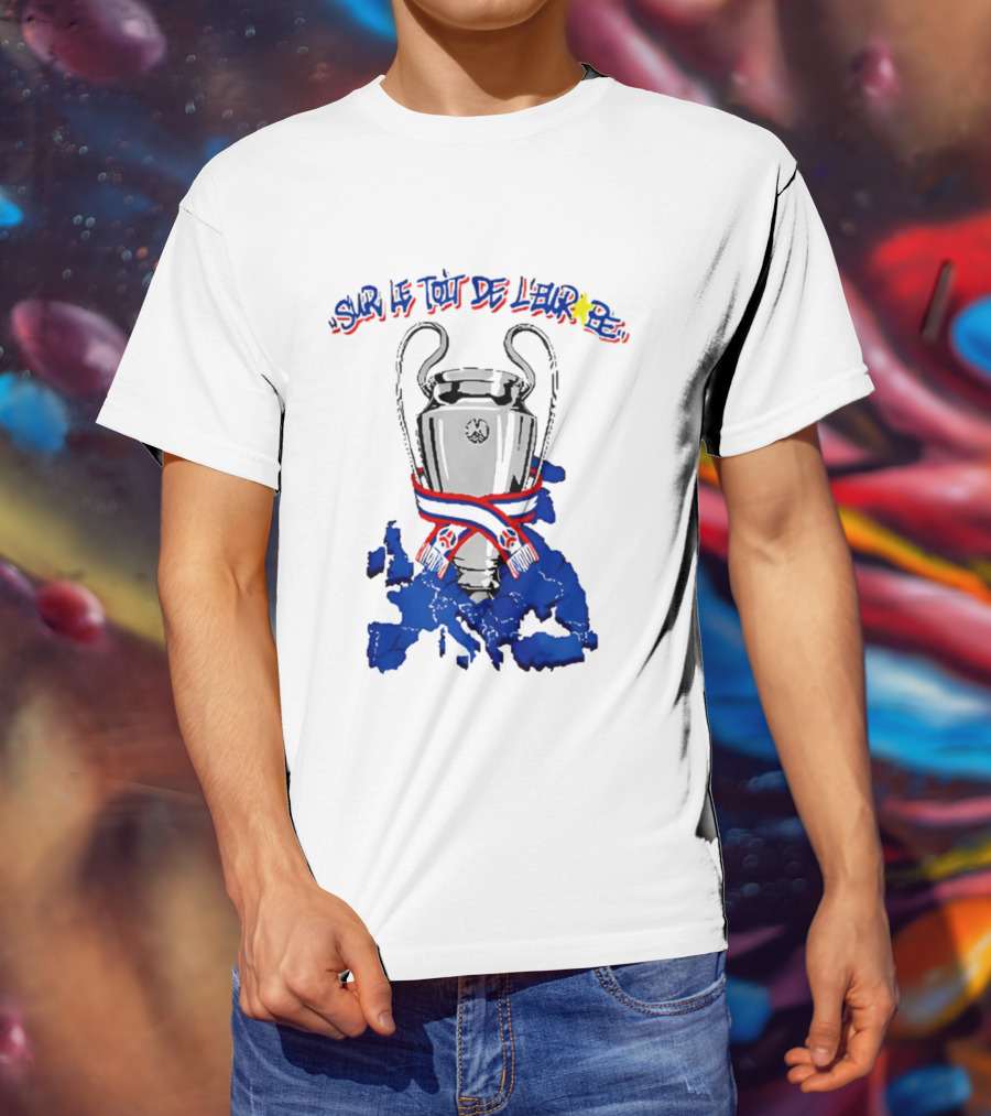 Paris Saint Germain Sur Le Toit De L'Europe 2026 Trophy T-Shirt