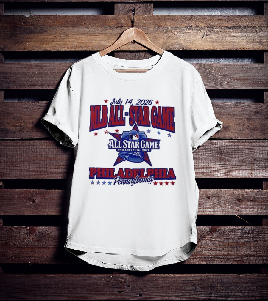 July 14 2026 MLB All Star Game Philadelphia Pennsylvania Liberty Bell Stars T-Shirt