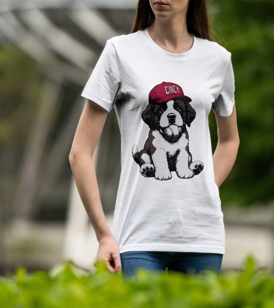 Cincy Schottzie Dog Stuffy Cincinnati Red Baseball T-Shirt