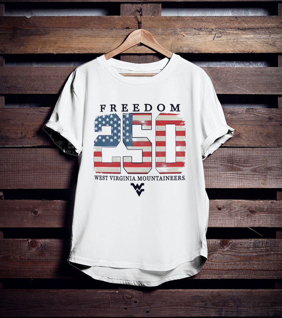 Freedom 250 West Virginia Mountaineers Patriotic Celebration T-Shirt