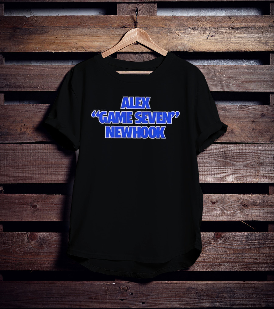 Alex "Game Seven" Newhook Blue Bold Text Sports Fan T-Shirt