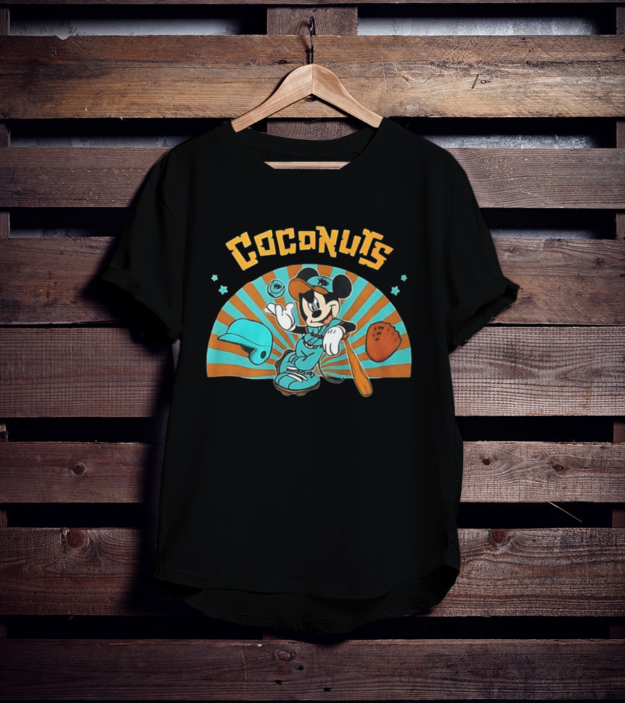Coconuts Baseball Mickey Mouse Batting Gear 2026 T-Shirt