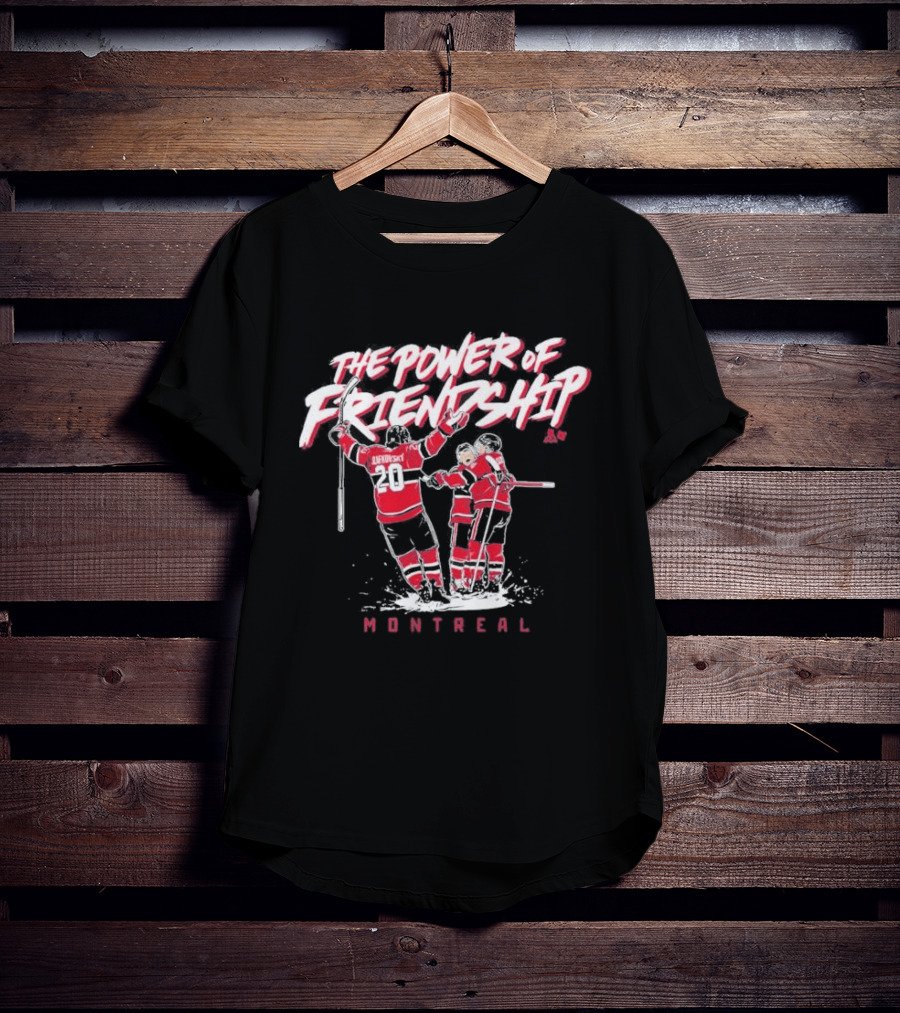 The Power Of Friendship Cole Caufield Nick Suzuki Juraj Slafkovsky Montreal T-Shirt