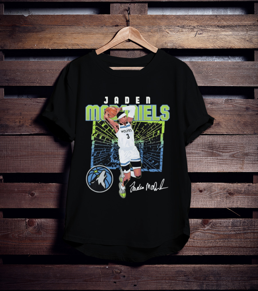 Jaden McDaniels Wolves Basketball Number 3 Minnesota Timberwolves T-Shirt