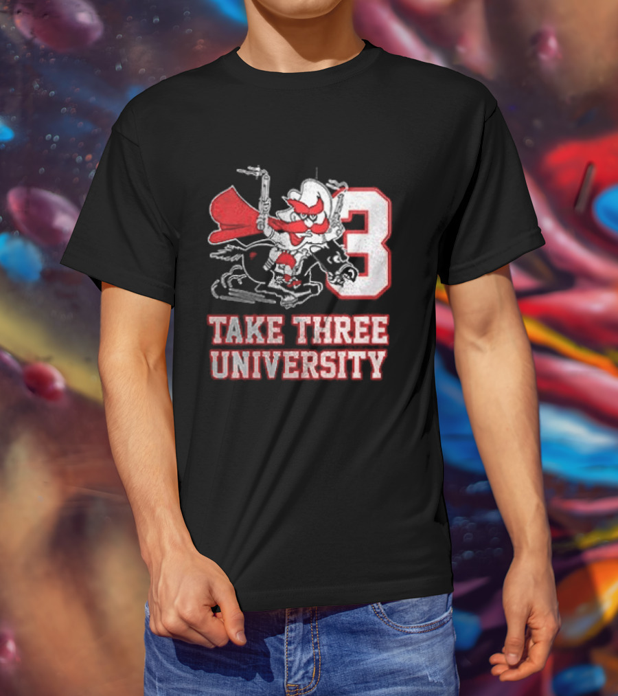 Texas Tech Red Raiders Take Three University Wreck 'Em 3 T-Shirt